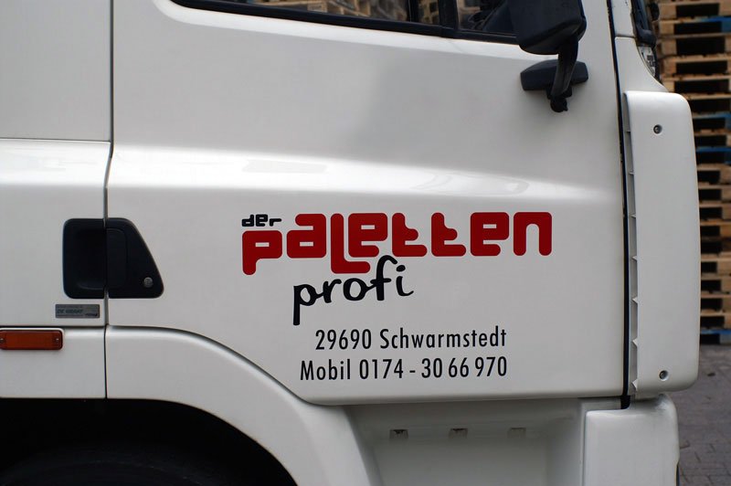 Der Palettenprofi - Lkw-Beschriftung